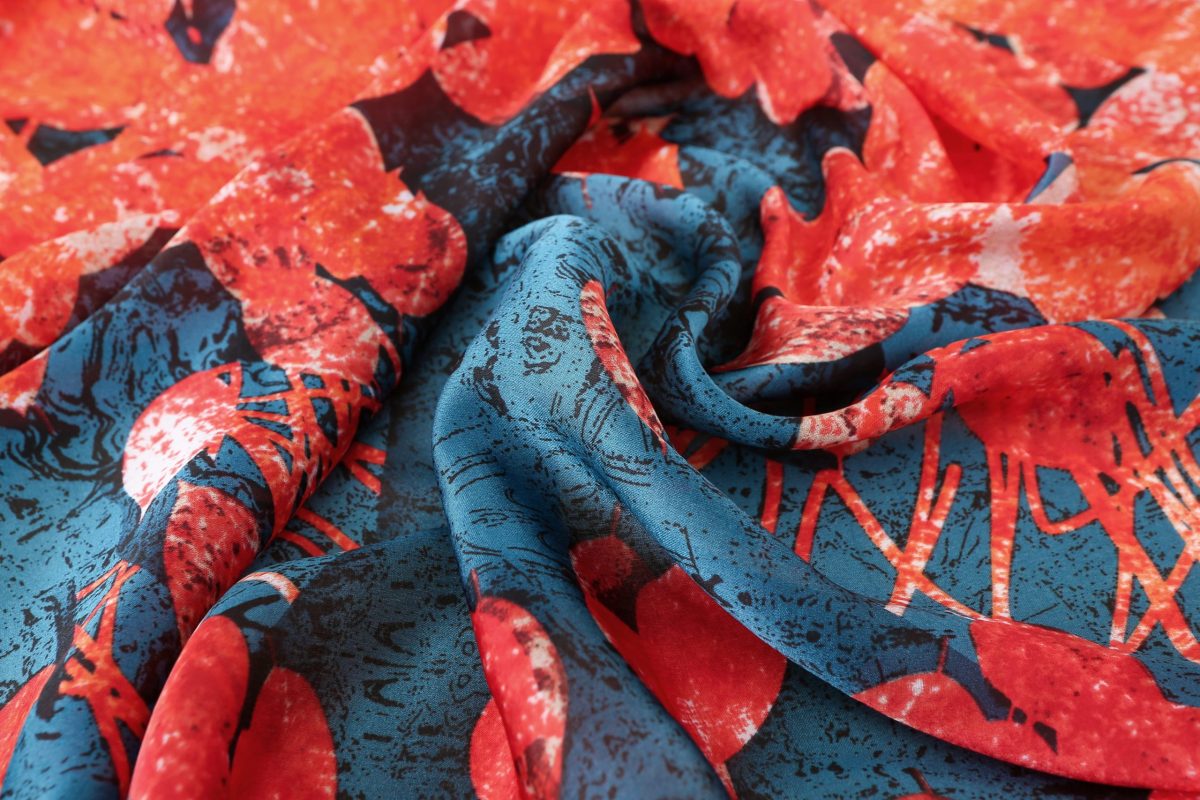 Fusion Printed Silk Scarf – view 6