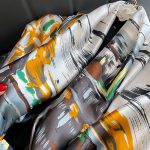 White Prime Printed Silk Scarf – view 5