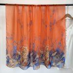 Rusty Petals Printed Chiffon Scarf – view 3