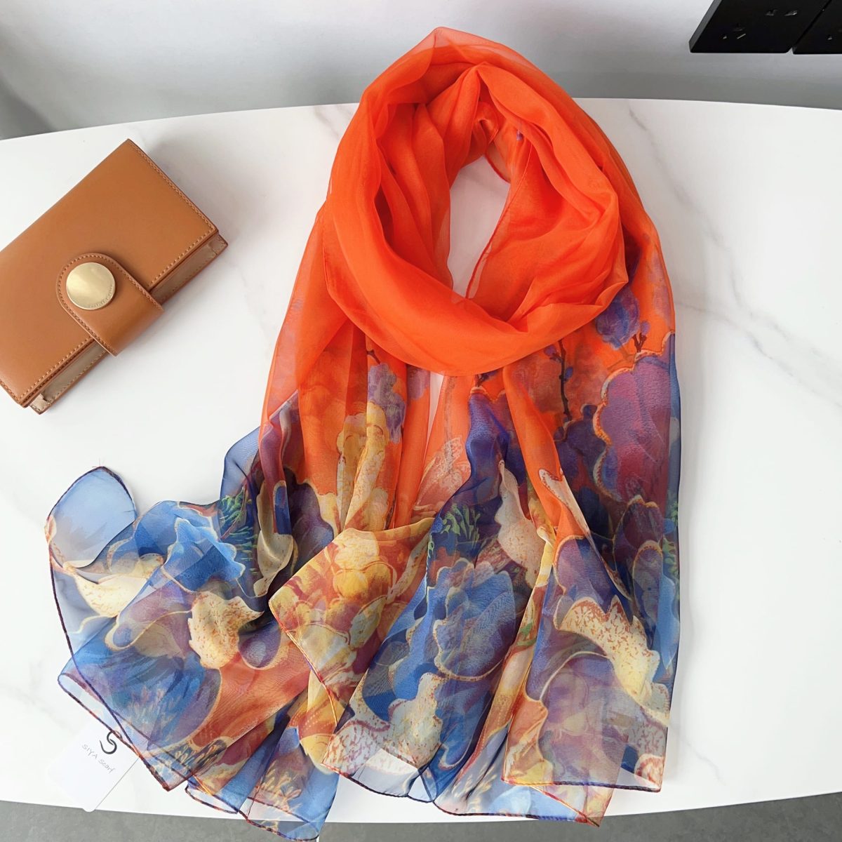 Rusty Petals Printed Chiffon Scarf – HeadScarf.pk
