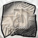 White Classic Satin Silk Neck Scarf 4 – view 2