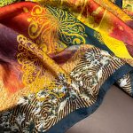 Green Elegance Printed Silk Scarf 2 – view 5