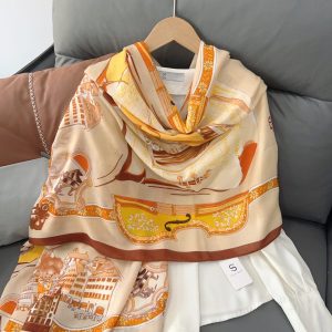 Taupe Printed Cotton Scarf – HeadScarf.pk