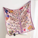 Pink Radiant Satin Silk Head Scarf – view 2
