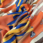 Terracotta Printed Cotton Scarf – view 3
