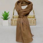 Brown Silk Hijab – view 2