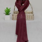 Berry Silk Hijab – view 2