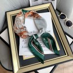 Green Satin Silk Neck Scarf – HeadScarf.pk