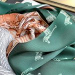 Green Satin Silk Neck Scarf – view 3
