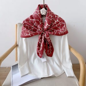 St Red Satin Silk Head Scarf – HeadScarf.pk