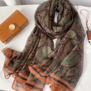 Bean Printed Chiffon Scarf – HeadScarf.pk