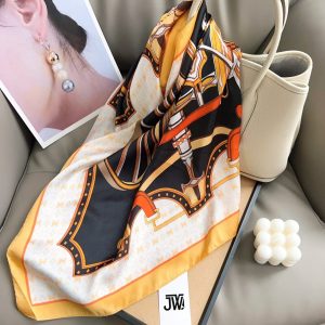 Black Royal Satin Silk Neck Scarf – HeadScarf.pk