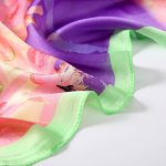 Pink Elegance Printed Silk Scarf – view 3