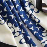 Gold Satin Silk Head Scarf – view 6