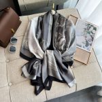 Grey Radiant Printed Silk Scarf – HeadScarf.pk