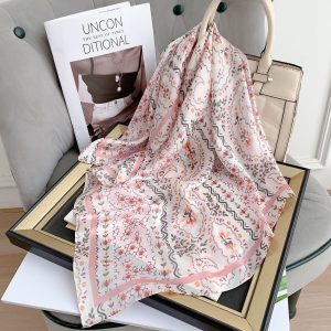 Grey Mystique Satin Silk Neck Scarf – HeadScarf.pk