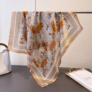 Brown Elite Satin Silk Neck Scarf – HeadScarf.pk
