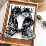 Black Aura Satin Silk Neck Scarf – HeadScarf.pk