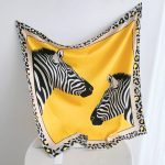 Brown Satin Silk Head Scarf – view 2