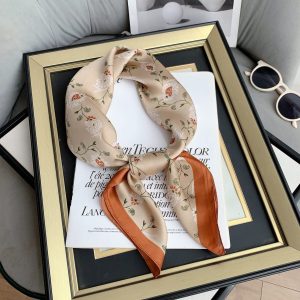 Brown Elegance Satin Silk Neck Scarf – HeadScarf.pk