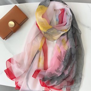 Rose Printed Chiffon Scarf – HeadScarf.pk
