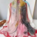 Rose Printed Chiffon Scarf – view 2