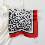 Red Elegance Satin Silk Neck Scarf – view 2