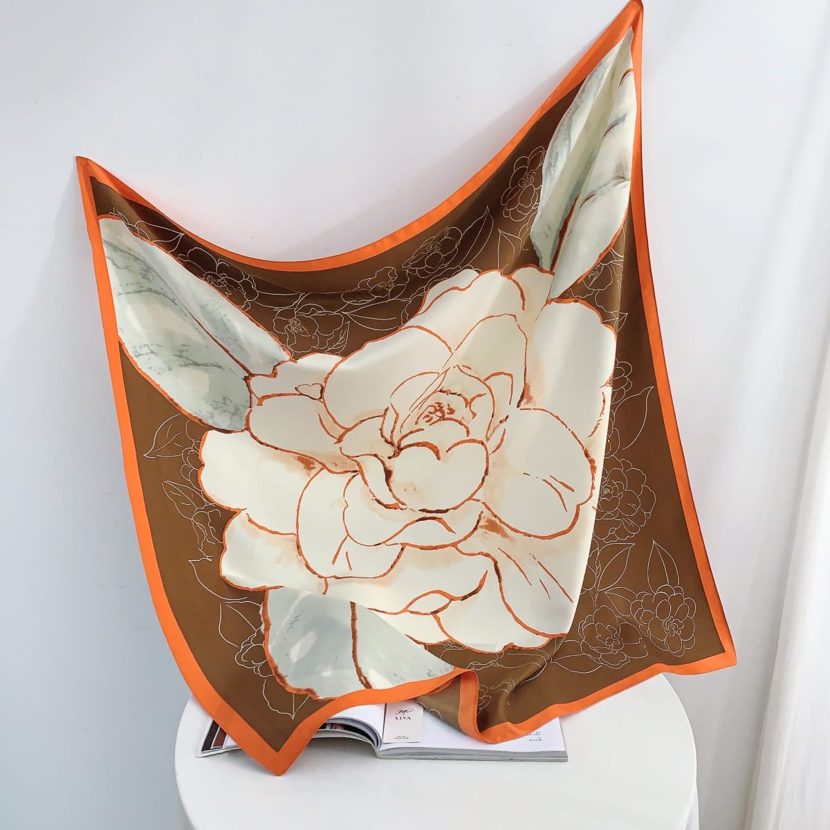 Tussock Satin Silk Head Scarf – view 2