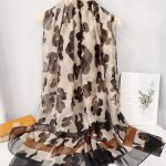 Vanilla Printed Chiffon Scarf – view 4