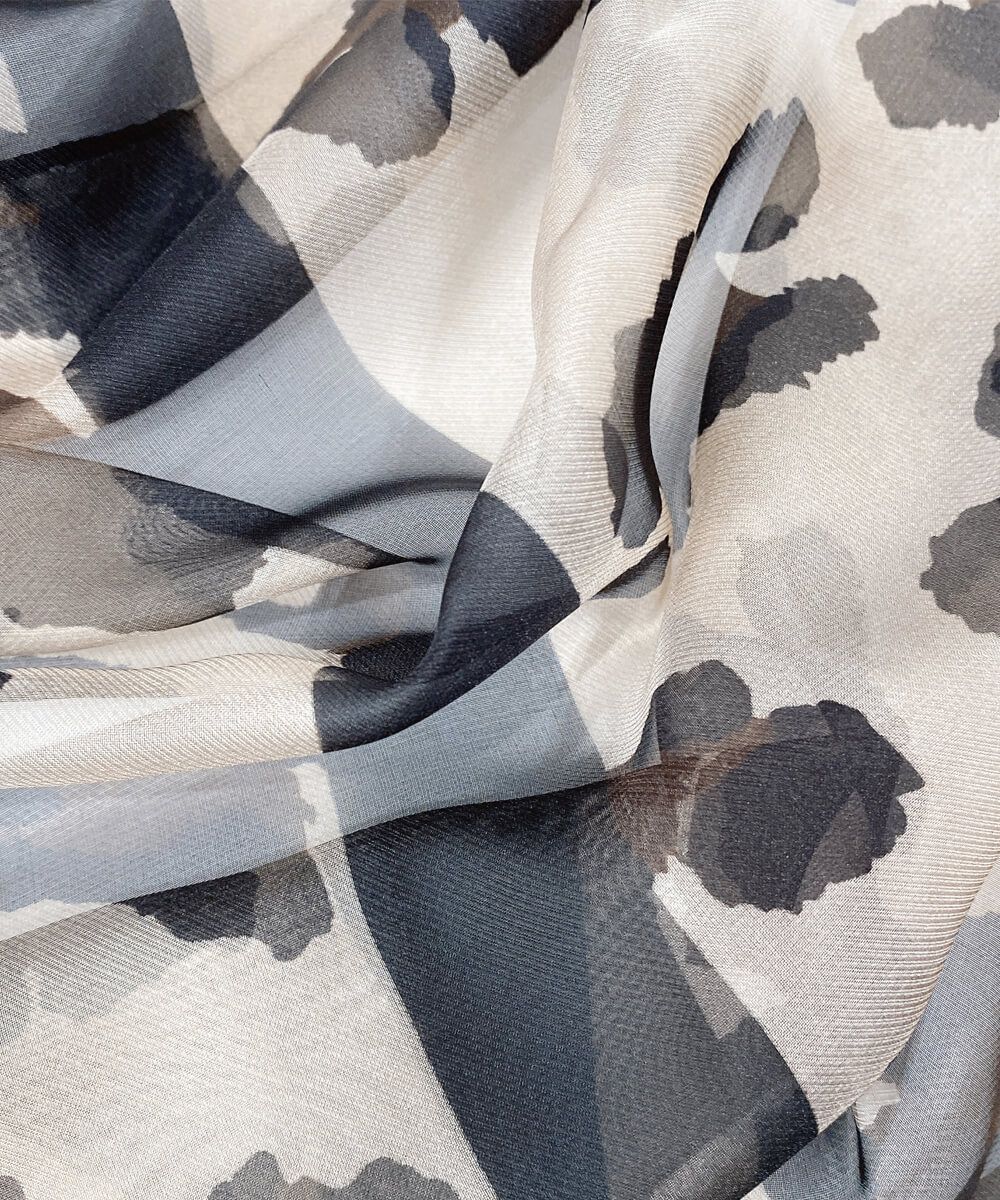 Vanilla Printed Chiffon Scarf – view 2