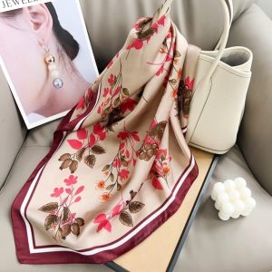 Maroon Aura Satin Silk Neck Scarf – HeadScarf.pk