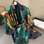 Blue Chic Printed Silk Scarf 3 – view 2