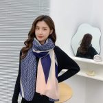 Cerise Printed Cotton Scarf – view 3