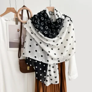 Dotted Elite Printed Cotton Scarf – HeadScarf.pk