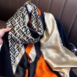 Zin Printed Silk Scarf – view 3