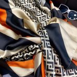 Zin Printed Silk Scarf – view 7
