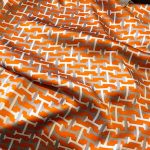 Orange Elite Printed Silk Scarf – view 6