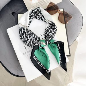 Green Elite Satin Silk Neck Scarf – HeadScarf.pk